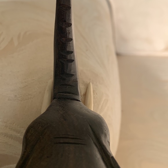 2 Hand carved Ebonywood art elephant - Picture 6 of 9